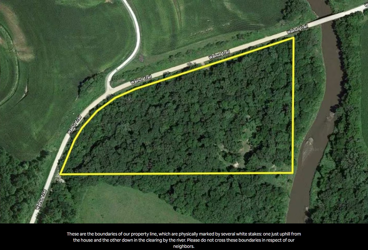 Rooted Timbers property boundaries