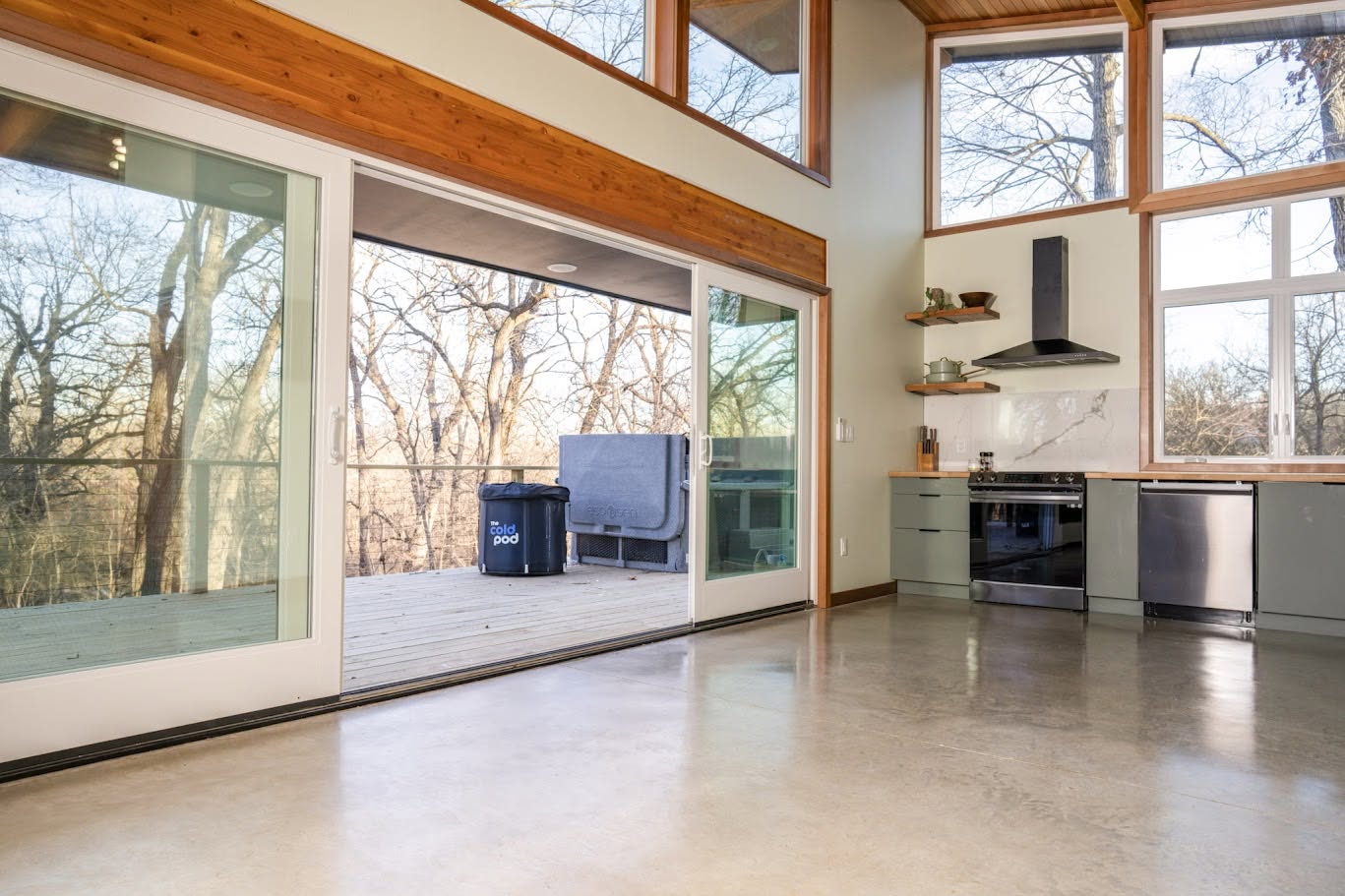 Full kitchen with a view